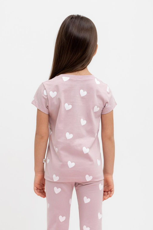 КР 302326/розово-сиреневый,сердечки к449 фуфайка для дев - Crockid фото 2