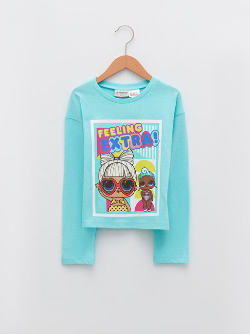 Bisiklet Yaka LOL Surprise OMG Lisansl? Uzun Kollu K?z ?ocuk Ti??rt