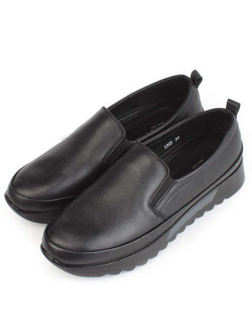 03-5305 BLACK Полуботинки женские (натуральная кожа)