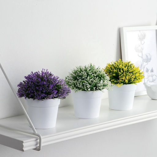 Искусственный цветок в горшке Мелкие цветочки, 8?12 см, МИКС