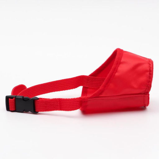 Намордник текстильный, размер 5 (длина по носу 5,5 см, обхват морды 24 см), микс цветов - Пижон фото 2