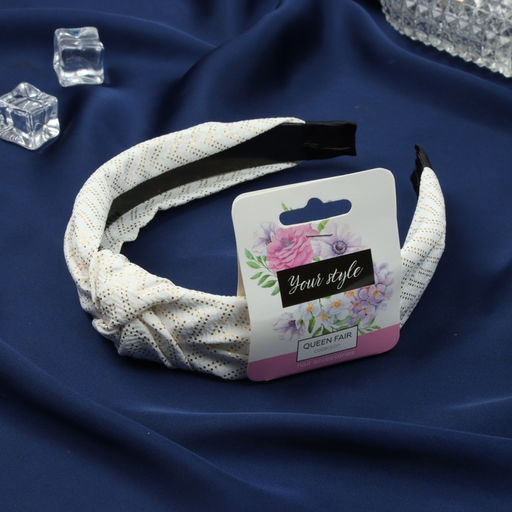 Цена за 2 шт. Ободок для волос «Джил», 2.5 см, белый