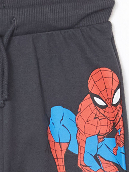 Beli Lastikli Spider-Man Bask?l? Erkek ?ocuk ?ort