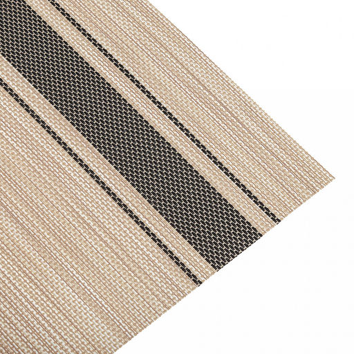 Салфетка под горячее (термосалфетка) Саржа 45,5х30см, бежевый, черные полосы (Китай) - Домашняя мода фото 2