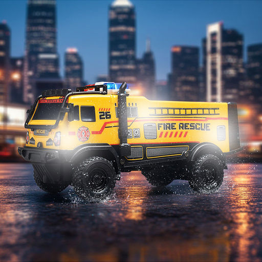 Машина "Броневик" 1:18, свет, звук, в коробке