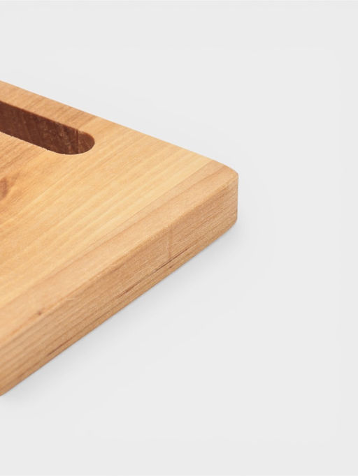 Доска разделочная «Классик», 20.5×14.5×1.8/1.6 см, дерево берёза, пропитана маслом, бежевая