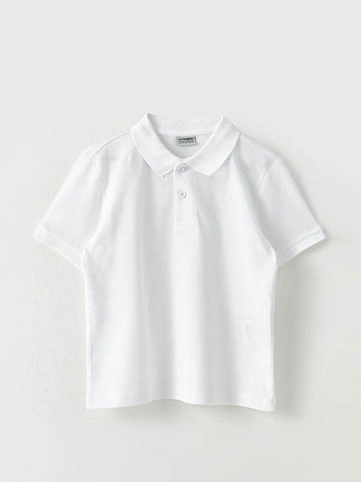 Polo Yaka Basic K?sa Kollu Pamuklu Erkek ?ocuk Ti??rt 2li - Waikiki фото 2
