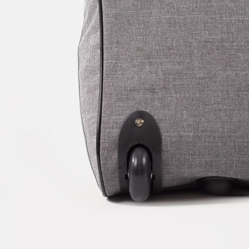 Сумка дорожная на колёсах, отдел на молнии, наружный карман, цвет серый - Simaland фото 4