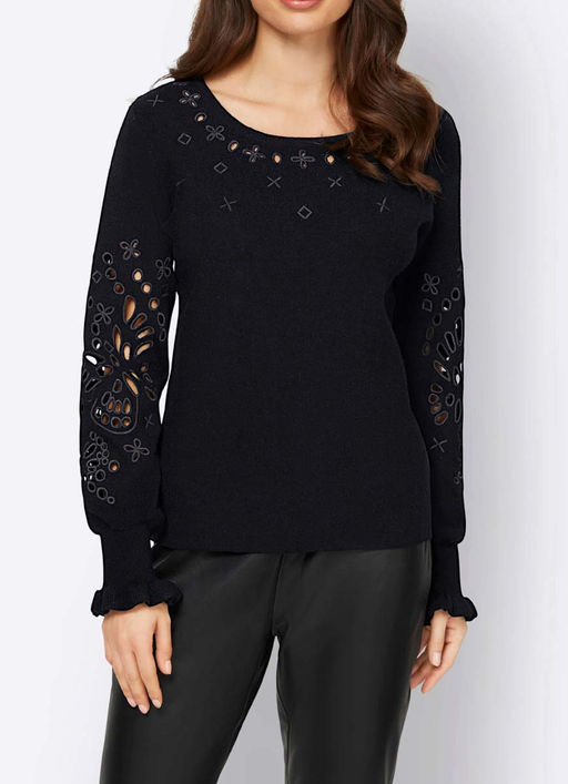 Пуловер, черный - Ashley brooke фото 3