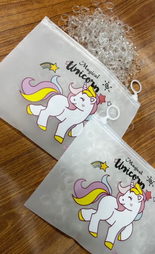 Набор силиконовых резинок - Прозрачные 1000 шт в Зип- пенале. ( 2847) - Мой органайзер фото 3