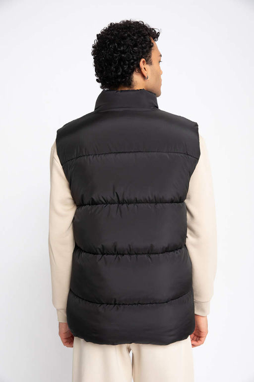 Надувной жилет Slim Fit с высоким воротником Надувной жилет - Defacto фото 10