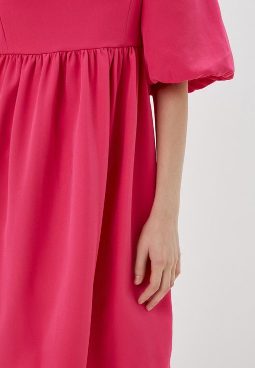 Мини-платье с рукавами-буф длиной - Incity фото 7