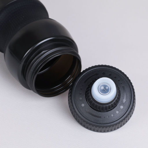 Бутылка для воды велосипедная ZEON WB225 гоночная, антискольз, NEW кэмэлбак, пищевой hi-quality PP, 750ML цвет black/уп100 - Галеонтрейд фото 6