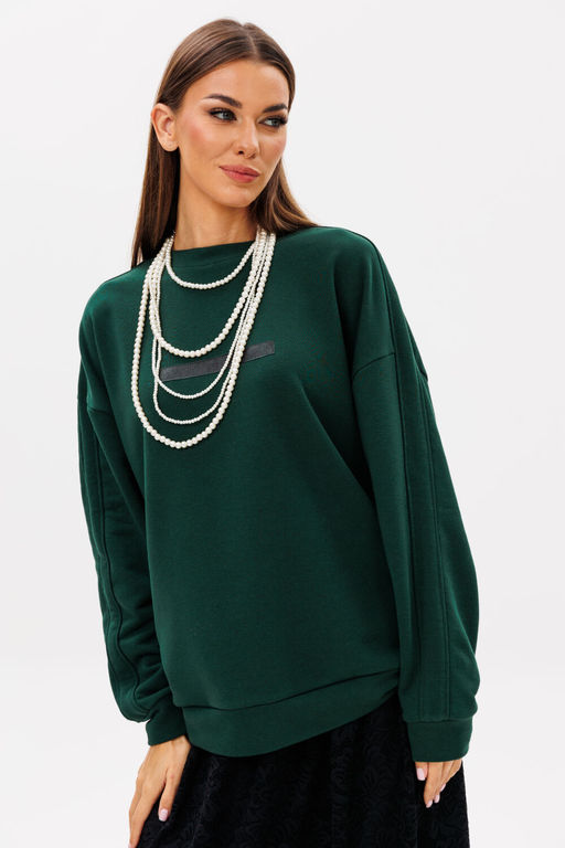 Джемпер Lars Style 993/1 изумрудный