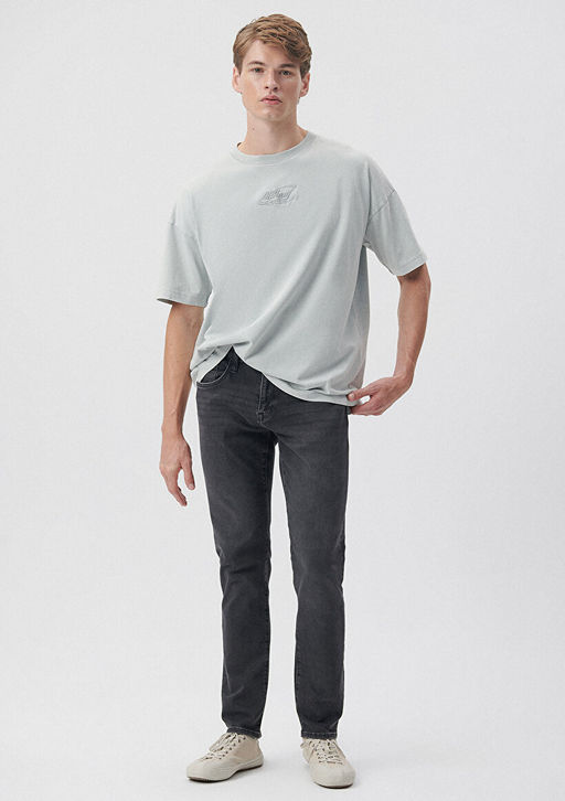 Jake Pro Sport Gri Jean Pantolon