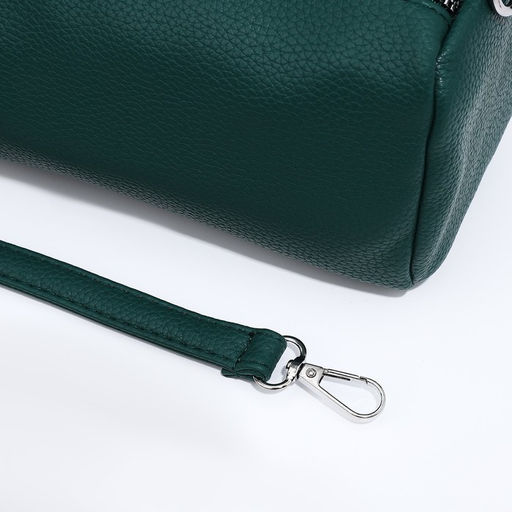 Сумка-багет на молнии, цвет зелёный - Simaland фото 6