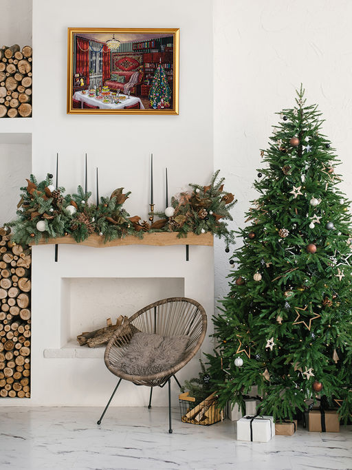 Набор для вышивания PANNA Золотая серия GM-7480 Новогодняя ностальгия 40 х 27.5 см