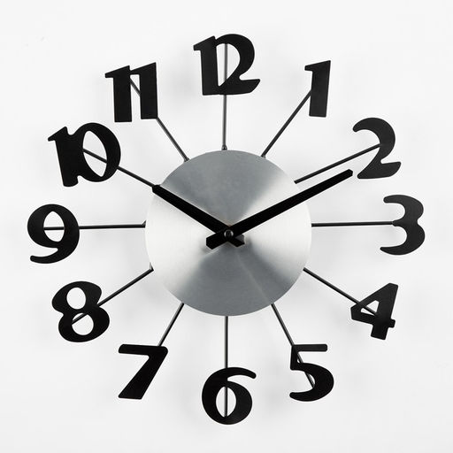 Часы настенные интерьерные «Большие цифры», бесшумные, плавный ход, d=31 см, от батарейки 1хАА