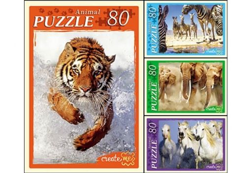 Рыжий кот. Пазлы 80 эл. арт.4048 "Дикие животные" /16