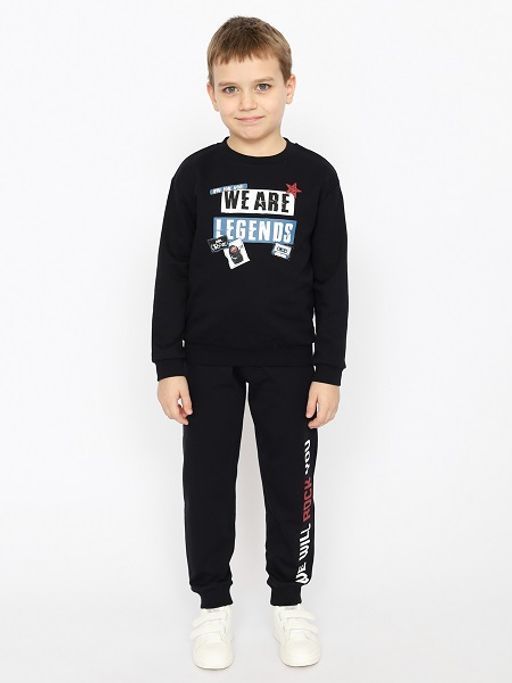 CRB wear/CWKB 63265-22-330 Джемпер для мальчика,черный/Ex.Cherubino