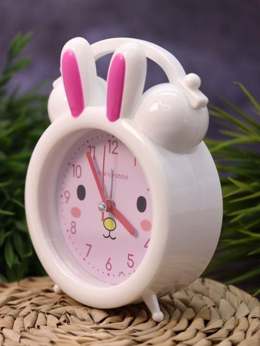 Часы-будильник Honey bunny, pink (15,5х13 см)