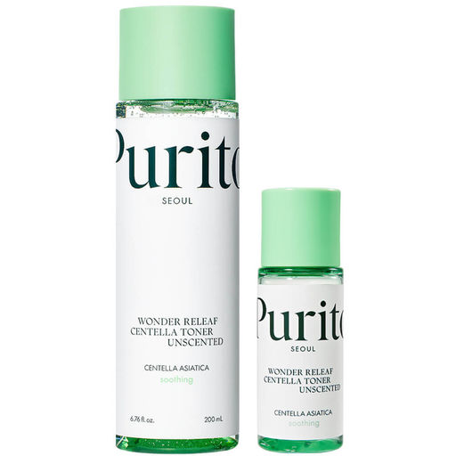 PURITO Wonder Releaf Centella Toner Unscented, 200ml - Безмасляный тонер с центеллой