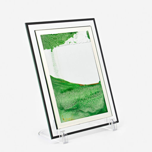 Песочные часы-картина «Кулас», 23×17 см, антистресс, песок зелёный