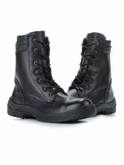05-9008 BLACK Ботинки зимние мужские (искусственная кожа, искусственный мех) - No name фото 12