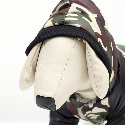 Комбинезон для собак Камуфляжна меховом подкладе, размер S (ДС 25, ОШ 25, ОГ 35 см) - Simaland фото 7