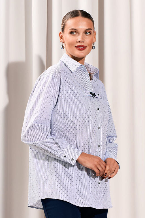 Рубашка LISSANA 5037 белый синий