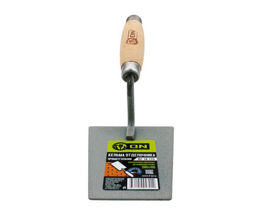 Кельма отделочника (прямоугольник), пор.покраска, УСИЛЕННАЯ дер.ручка, 280х100мм 02-14-113