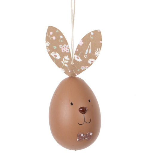 Изделие декоративное подвесное "Яйцо" (блок 12шт), L5 W5 H11,5 см, 3в.