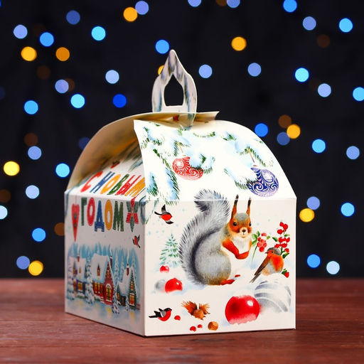 Цена за 5 шт. Подарочная коробка Куница , Сундучок 18,5 х 12,5 х 16,5 см - Simaland фото 3