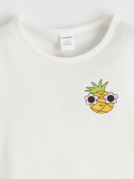 Bisiklet Yaka K?z ?ocuk Ti??rt