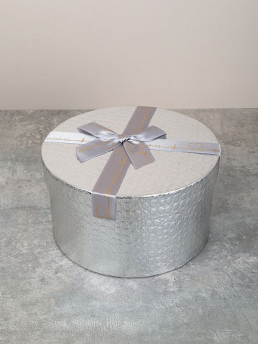 Коробка подарочная круглая 3 штуки 20х20х11 см / 3406-03 /уп 30/красная - ГалеонТрейд фото 2