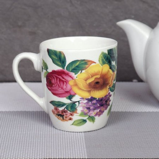 Кружка 250 мл Цветы / S749 /уп 96/ - Галеонтрейд фото 7