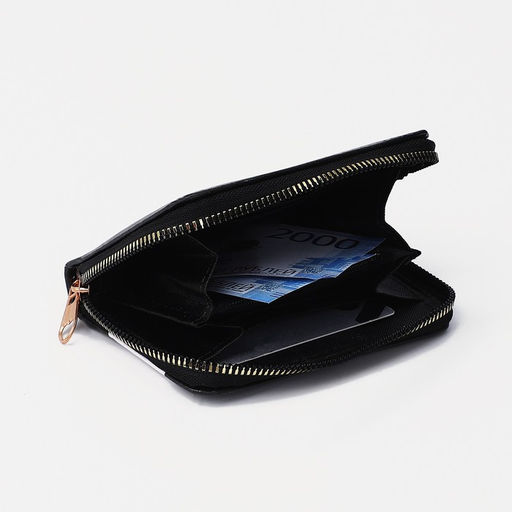 Кошелёк «Аниме», на молнии, маленький, чёрный