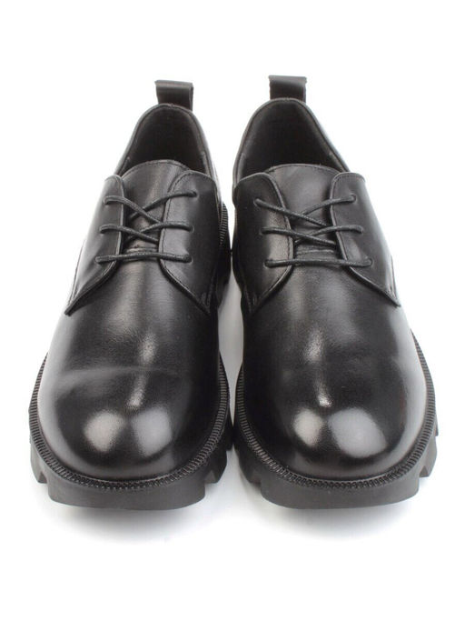 03-DYL101-1 BLACK Полуботинки женские (натуральная кожа)