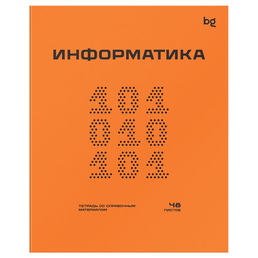 Цена за 2 шт. Тетрадь 48л. ПЕРФОКАРТА "Информатика" (ТПск48_пл 63810, BG) пластик.обложка