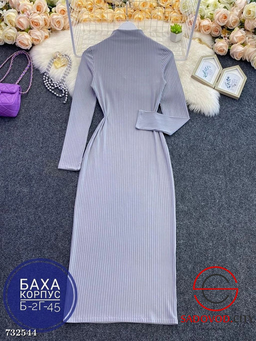 Женское длинное платье лапша