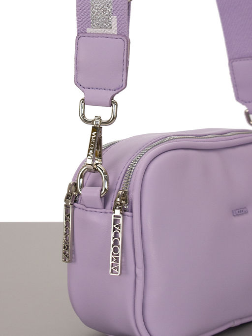 LACCOMA сумка Торри-Ф826-сиреневый эко кожа хлопок  фото 3