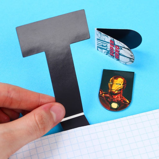 Открытка с магнитными закладками Настоящему герою, MARVEL, 3 шт.  фото 3