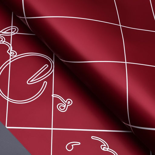 Цена за 20 шт. Пленка для цветов матовая, С днём святого Валентина, 58х58см, винный - UPAK LAND фото 2