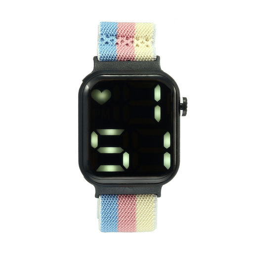 Часы наручные электронные, ремешок текстиль