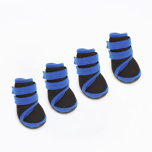 Ботинки высокие для больших собак, набор 4 шт, размер XS (подошва 7 х 5,1 см), чёрно-синие - Simaland фото 8