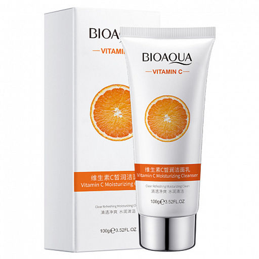 Bioaqua Vitanin C Moisturizing Cleanser, 100g - Пенка для лица с витамином С