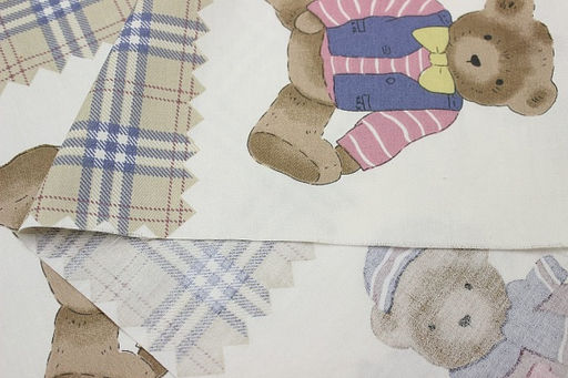 Сатин Мишка Тедди - пэчворк, ш.2.35м, хлопок-100%, 110гр/м.кв - Купава фото 5