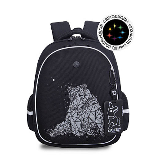 RAz-687-10 Рюкзак школьный с картхолдером на держателе - Grizzly фото 14