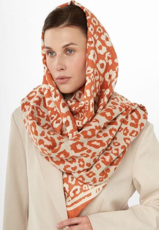 в составе ШЕРСТЬ и КАШЕМИР Большой, мягкий, теплый однотонный двусторонний палантин. - Tantino фото 2