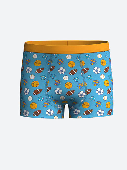Bask?l? Erkek ?ocuk Boxer 3l? - Waikiki фото 3